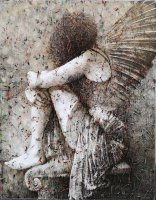 Alfredas Jurevičius, „Susikaupimas pakilimui“, 2018, 90 x 75, aliejus, drobė